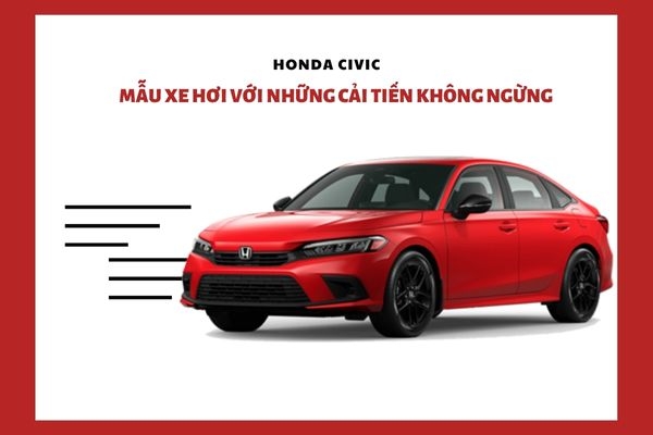 Honda Civic - Mẫu xe hơi với những cải tiến không ngừng
