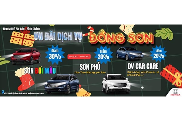 ƯU ĐÃI ĐỒNG SƠN CÙNG Honda Ôtô Sài Gòn - Bình Chánh